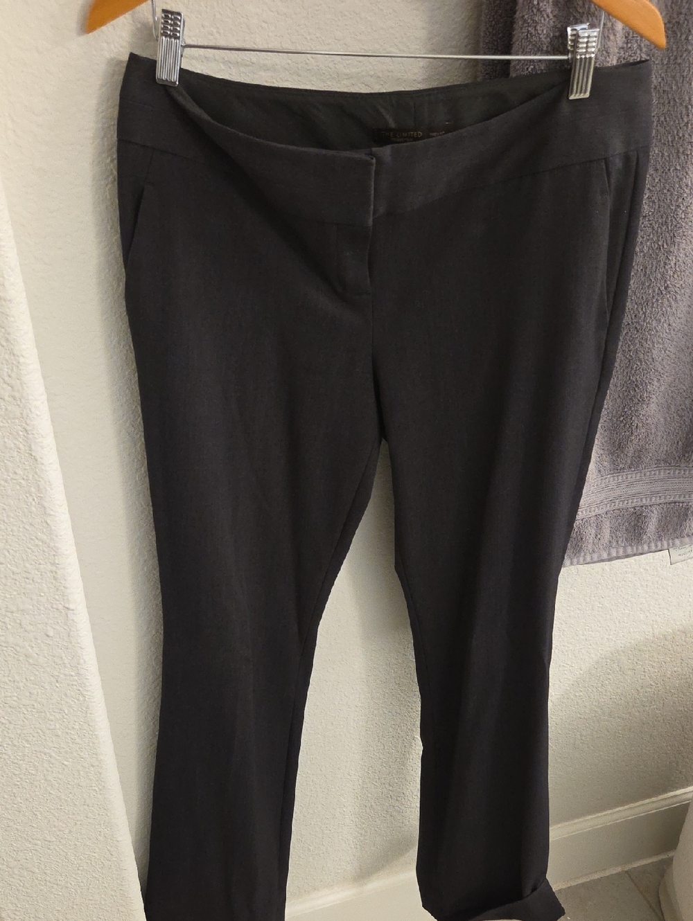 The Limited Dark Gray Straight Leg Dress Pants